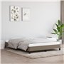 Cadre de lit sans matelas taupe 140x200 cm tissu