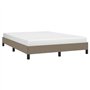 Cadre de lit sans matelas taupe 140x200 cm tissu