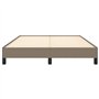 Cadre de lit sans matelas taupe 140x200 cm tissu