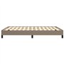 Cadre de lit sans matelas taupe 140x200 cm tissu
