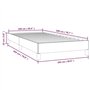 Cadre de lit sans matelas rose 100x200 cm velours