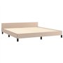 Giroletto con Testiera Cappuccino 160x200 cm in Similpelle