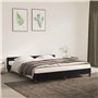 vidaXL Cadre de lit sans Matelas Noir 160x200 cm Velours
