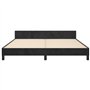 vidaXL Cadre de lit sans Matelas Noir 160x200 cm Velours