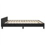 vidaXL Cadre de lit sans Matelas Noir 160x200 cm Velours