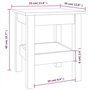 vidaXL Tavolino da Salotto 35x35x40 cm Legno Massello di Pino