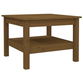 vidaXL Tavolino da Salotto Miele 55x55x40 cm Legno Massello di Pino