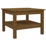 vidaXL Tavolino da Salotto Miele 55x55x40 cm Legno Massello di Pino