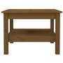 vidaXL Tavolino da Salotto Miele 55x55x40 cm Legno Massello di Pino