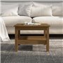vidaXL Tavolino da Salotto Miele 55x55x40 cm Legno Massello di Pino