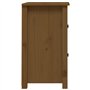 vidaXL Comodini 2 pz Miele 40x35x61,5 cm in Legno Massello di Pino