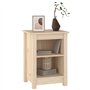 vidaXL Table de Chevet Table de Nuit Armoire de Lit Armoire de Chevet avec Rangement Chambre à Coucher Intérieur 40x35x55 cm Boi