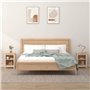 vidaXL Comodini 2 pz Grigi 40x35x55 cm in Legno Massello di Pino
