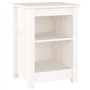 vidaXL Comodini 2 pz Bianchi 40x35x55 cm in Legno Massello di Pino
