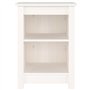 vidaXL Comodini 2 pz Bianchi 40x35x55 cm in Legno Massello di Pino