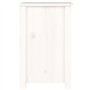 vidaXL Comodini 2 pz Bianchi 40x35x55 cm in Legno Massello di Pino