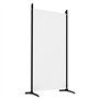 vidaXL Cloison de Séparation 5 Panneaux Séparateur de Pièce Pliable Diviseur Écran d'Intimité Paravent Décoration Salon Blanc 43