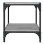 Meuble TV Sonoma gris 40x33x41 cm Bois d'ingénierie et acier