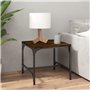 vidaXL Tavolino Rovere Fumo 40x40x35 cm in Legno Multistrato