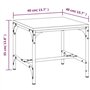 vidaXL Tavolino Rovere Fumo 40x40x35 cm in Legno Multistrato