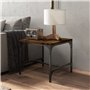vidaXL Tavolino Rovere Fumo 40x40x35 cm in Legno Multistrato