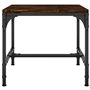 vidaXL Tavolino Rovere Fumo 40x40x35 cm in Legno Multistrato