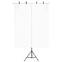Bussandri Exclusive - Support de fond en forme de T 151x60x(70-200) cm noir