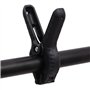 Bussandri Exclusive - Support de fond en forme de T 151x60x(70-200) cm noir