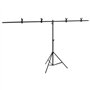 Bussandri Exclusive Bussandri Exclusive Support de sol en forme de T Noir 201 x 60 x (70-200) cm