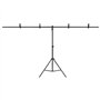 Bussandri Exclusive Bussandri Exclusive Support de sol en forme de T Noir 201 x 60 x (70-200) cm
