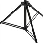Bussandri Exclusive Bussandri Exclusive Support de sol en forme de T Noir 201 x 60 x (70-200) cm