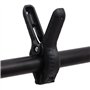Bussandri Exclusive Bussandri Exclusive Support de sol en forme de T Noir 201 x 60 x (70-200) cm