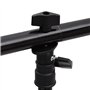 Bussandri Exclusive Bussandri Exclusive Support de sol en forme de T Noir 201 x 60 x (70-200) cm