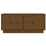 Meuble TV Marron miel 80x34x35 cm Bois de pin massif