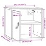 vidaXL 2x Armoires Murales Centres de Divertissement Flottantes Armoires de Rangement Salon Salle de Séjour 31,5x30x30 cm Bois d