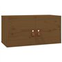 Armoires murales 2 pcs Marron miel 60x30x30 cm Pin massif