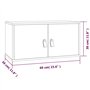 Armoires murales 2 pcs Marron miel 60x30x30 cm Pin massif