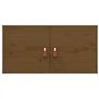 Armoires murales 2 pcs Marron miel 60x30x30 cm Pin massif
