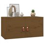 Armoires murales 2 pcs Marron miel 60x30x30 cm Pin massif