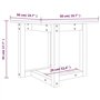 vidaXL Tavolino da Salotto Miele 50x50x45 cm in Legno Massello di Pino