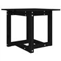 vidaXL Tavolino da Salotto Nero 50x50x45 cm in Legno Massello di Pino