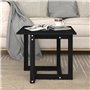 vidaXL Tavolino da Salotto Nero 50x50x45 cm in Legno Massello di Pino