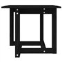 vidaXL Tavolino da Salotto Nero 50x50x45 cm in Legno Massello di Pino