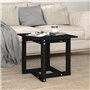 vidaXL Tavolino da Salotto Nero 50x50x45 cm in Legno Massello di Pino