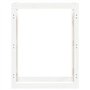 Support pour bois de chauffage Blanc 80x25x100 cm Bois de pin