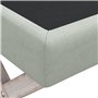 Tabouret de rangement Gris clair 110x45x49 cm Velours