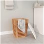 Bussandri Exclusive - Tabouret de salle de bain 40,5x40,5x56 cm en noyer massif