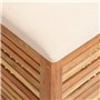 Bussandri Exclusive - Tabouret de salle de bain 40,5x40,5x56 cm en noyer massif