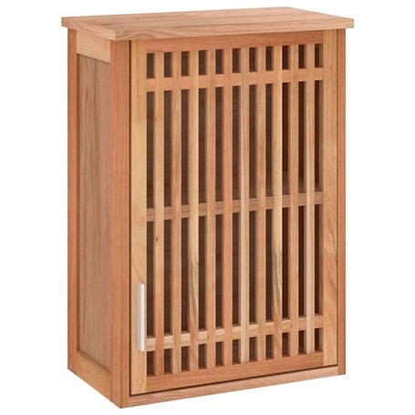 vidaXL Armadietto da Bagno a Parete 42x23x60 cm Legno Massello di Noce