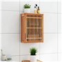 vidaXL Armadietto da Bagno a Parete 42x23x60 cm Legno Massello di Noce